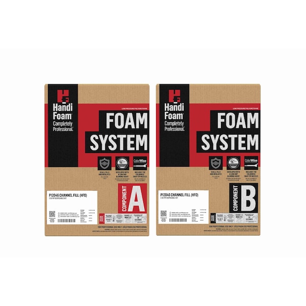 Spray Foam Kit, 2-35 Chnnl Fill HFO, 35 cu