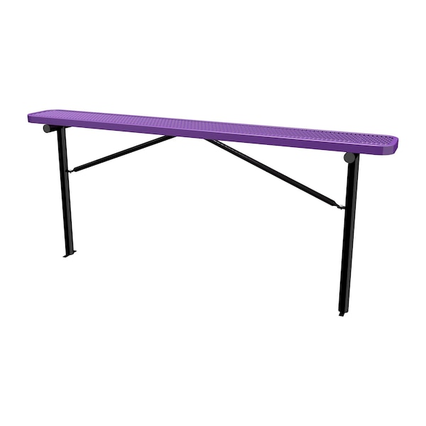 Bench w/o Back, Ingroud Mount, 8ft., Purple