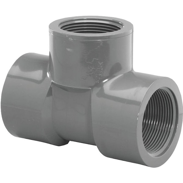 LASCO 805015BC Pipe Tee, 112 in, FIP, PVC, SCH 80 Schedule