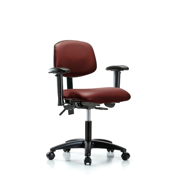 Vinyl Chair, Vinyl, Adjustable Arms