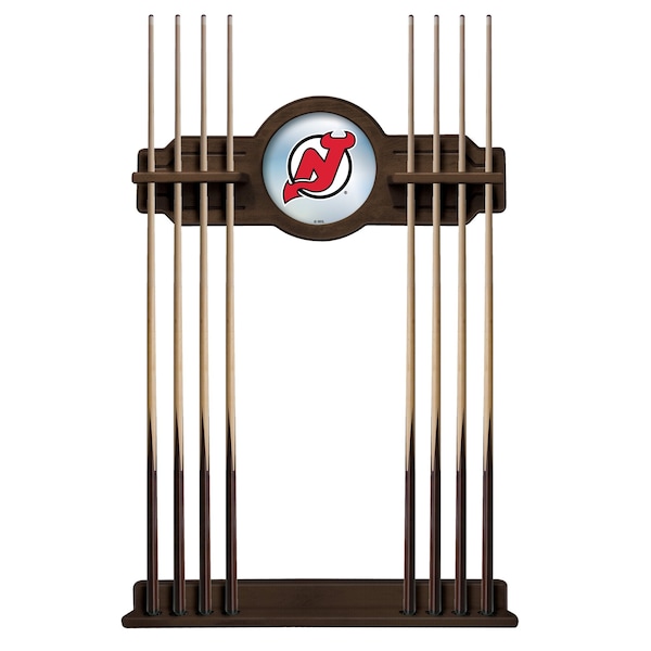 New Jersey Devils Cue Rack in Chardonnay Finish