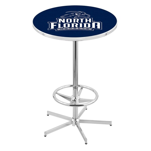 42" Chrome North Florida Pub Table, 36" dia. Top