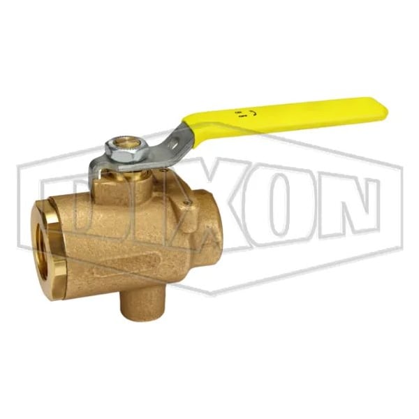 Ball Valve with NPT Tap, 3/4 in, Bronze Body