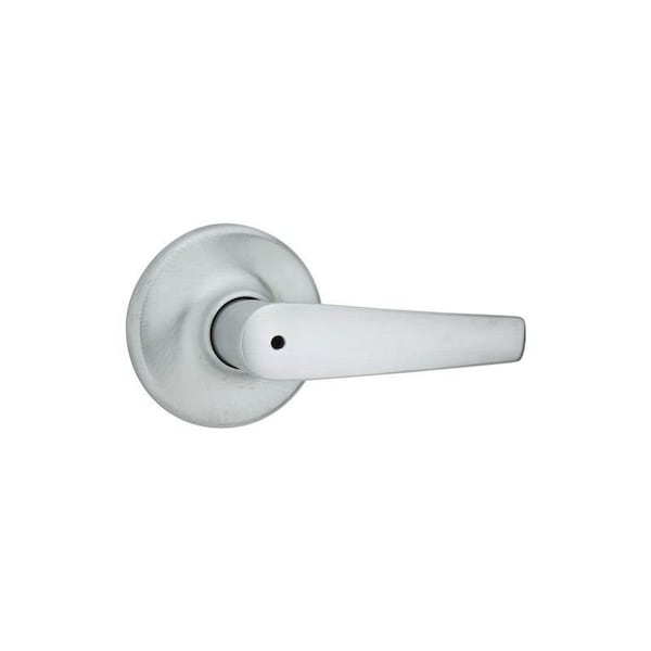 Delta Lever Privacy Door Lock with New Chassis and 6AL Latch and RCS Strike Satin Chrome Finish