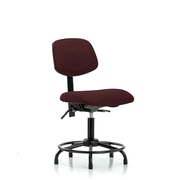 Desk Chair Desk Chair, Fabric, RT Glides, Bur, No Arms, 19" to 24" Height, Fabric, Burgundy
