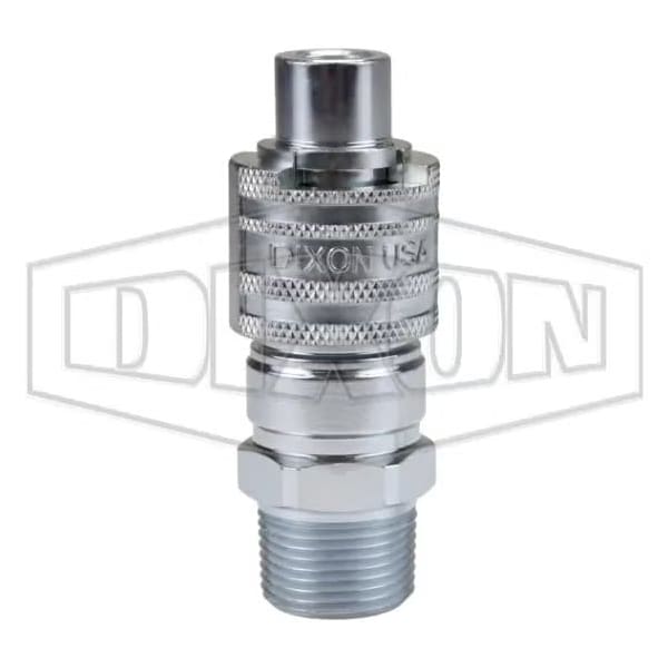 Dix-Lock N Series Interchange Male Quick Disconnect Pneumatic End Plug, 3/4-14 Nominal, 500 psi Pre