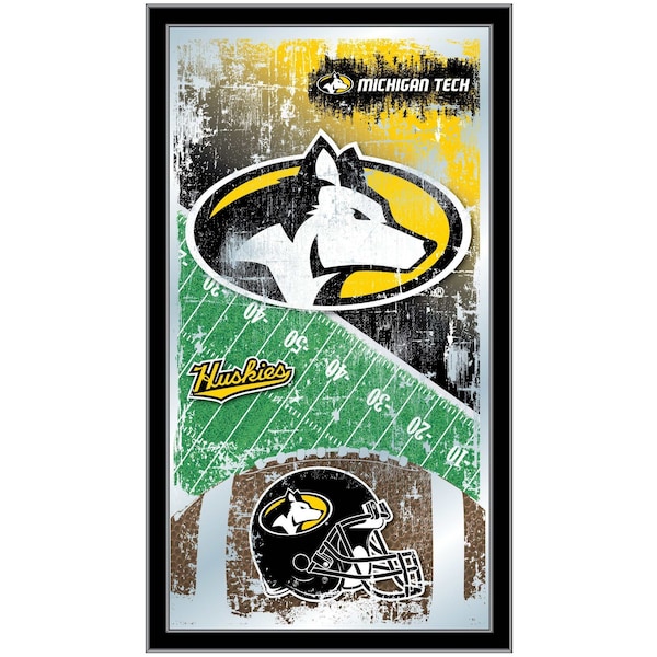 Michigan Tech 15" x 26" Football Mirror