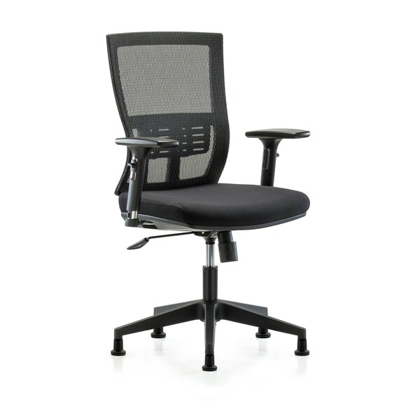 Desk Chair Modern Mesh Chair, C1, 3D, Arms Glides, Adjustable Arms, 18-1/2" to 21-1/2" Height, Mesh