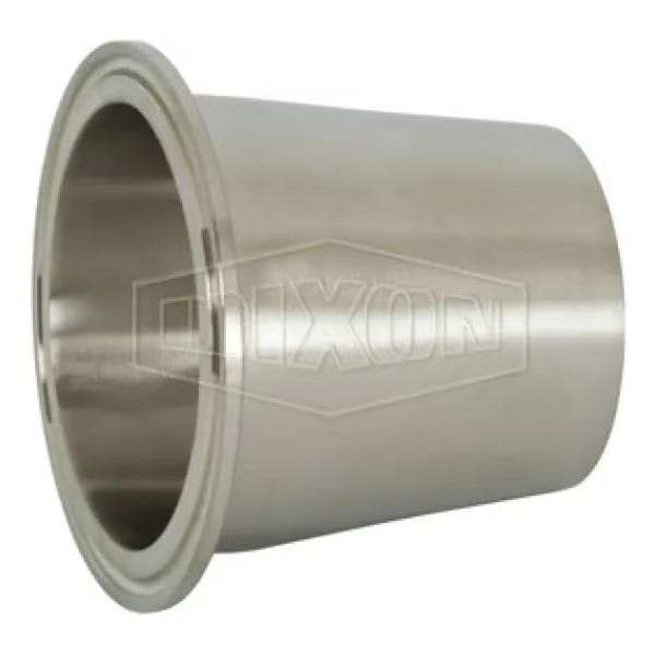Concentric Reducer, 2-1/2 x 2 in, Clamp x Weld, 304 SS, Domestic