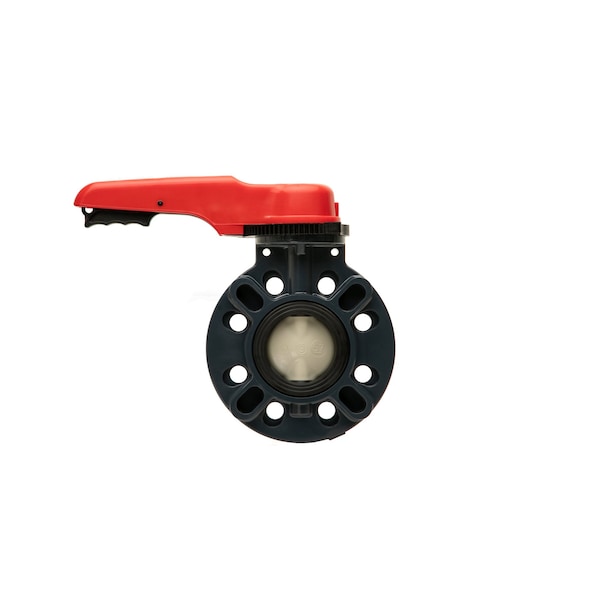 Valv, Bttrfly, T57P, 1-1/2", PVC, EPDM, PP, Lvr