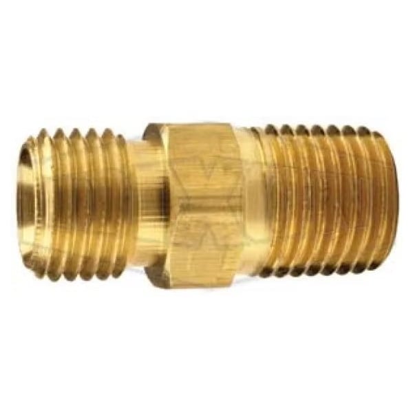 Pipe Union, 3/8 x 1/2 in Nominal, Male NPSM x NPTF End Style, Brass
