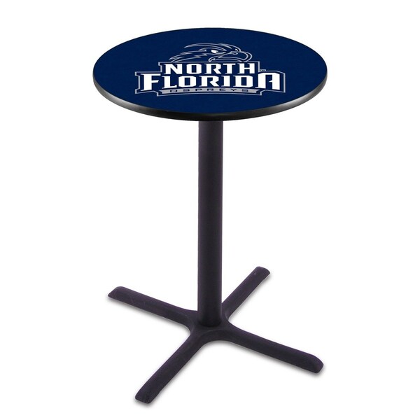 42" Blk Wrinkle North Florida Pub Table, 36" dia. Top