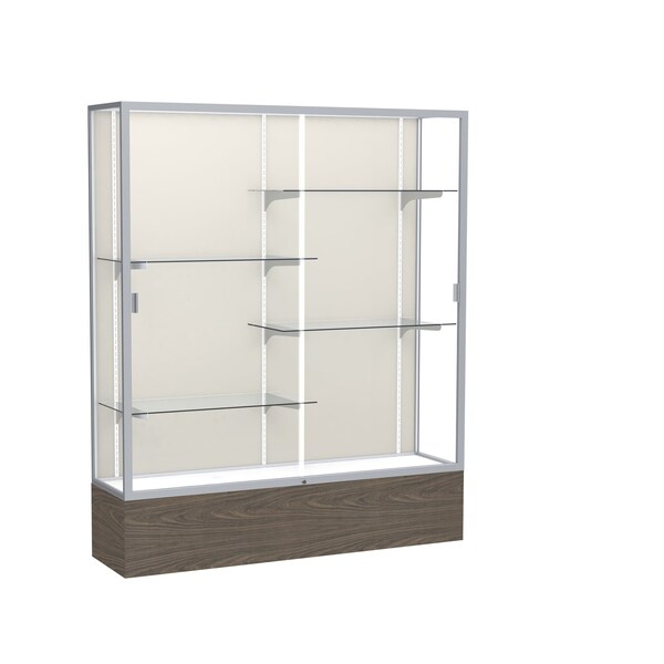 Floor Display Case 60x72x16, Plaque, Satin