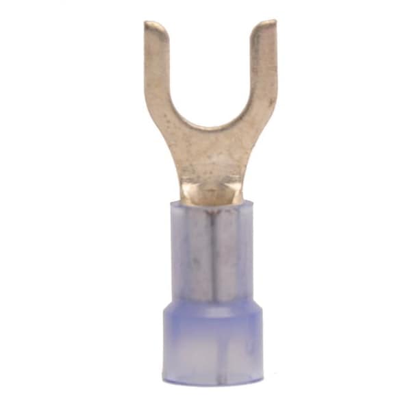 Fork Terminal, #10 Stud Size, 14 AWG, Nylon Insulated, 1000 PK