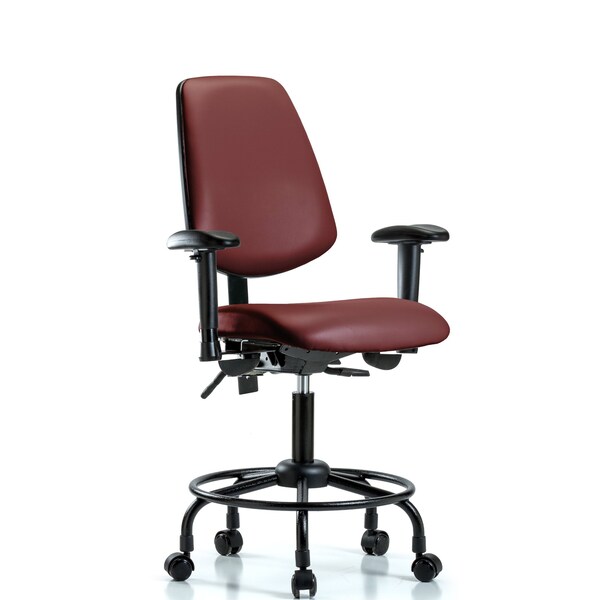 Vinyl Chair, Vinyl, Adjustable Arms