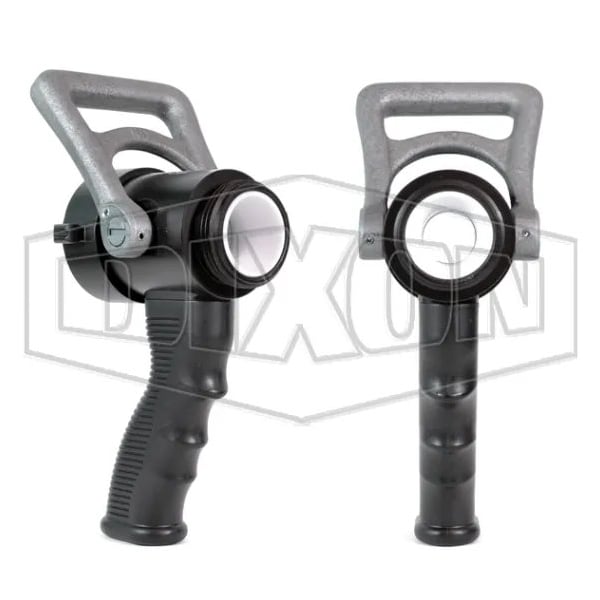 Forestry Grade Ball Shut-Off Nozzle with Pistol Grip, 1-1/2 in Inlet, Anodized Aluminum Body