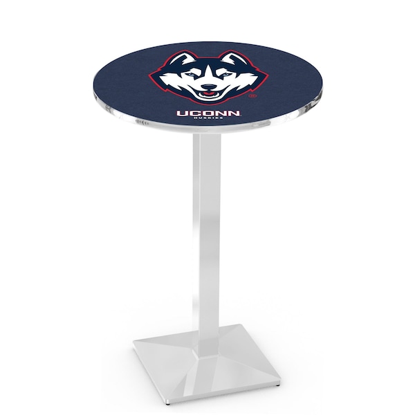 42" Chrome Connecticut Pub Table, 36" dia. Top