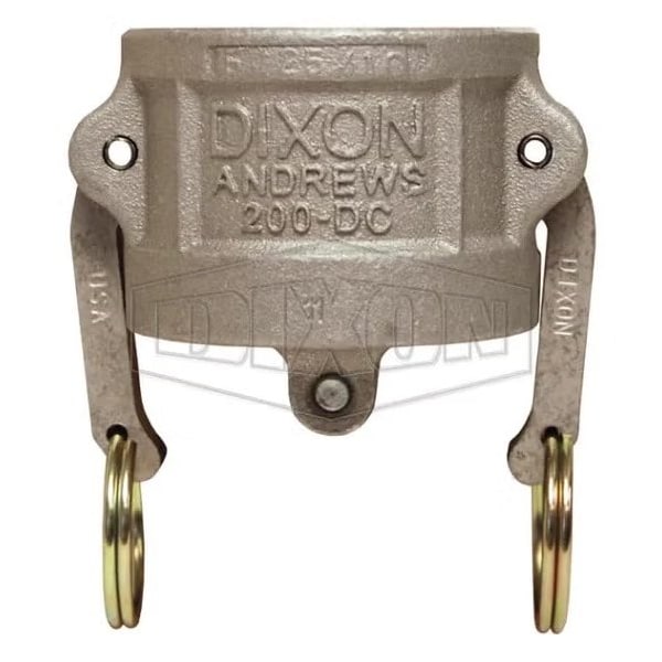 Type DC Cam and Groove Dust Cap, 6 in, Aluminum