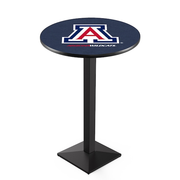 42" Blk Wrinkle Arizona Pub Table, 36" dia. Top
