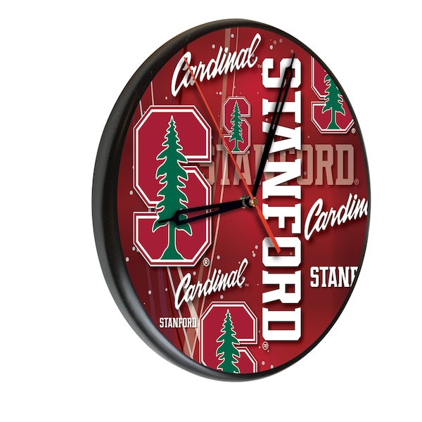 Stanford University 13" Solid Wood Clock