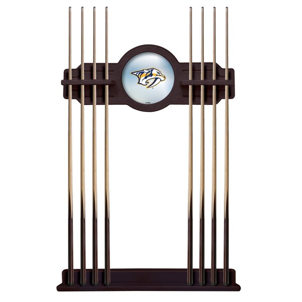 Nashville Predators Cue Rack in English Tudor Finish