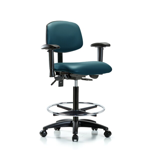 Vinyl Chair, Vinyl, Adjustable Arms