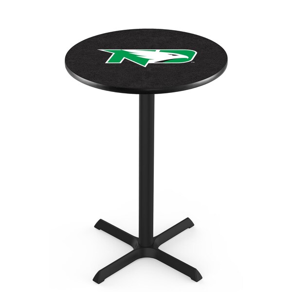 42" Blk Wrinkle North Dakota Pub Table, 36" dia. Top
