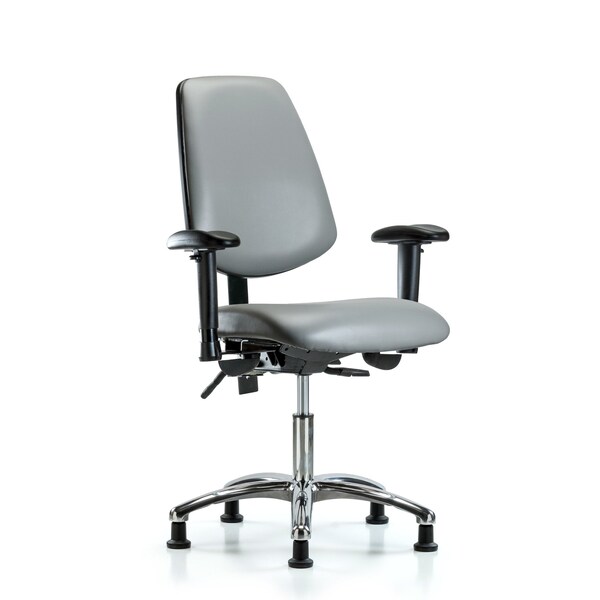 Vinyl Chair, Vinyl, Adjustable Arms