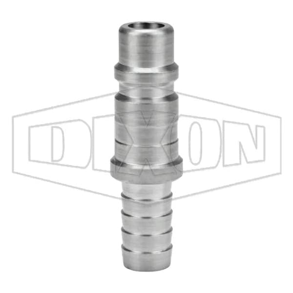 DF Series Industrial Quick Connect Plug, 1/2-14 Nominal, Quick Disconnect Plug x Standard Hose Barb