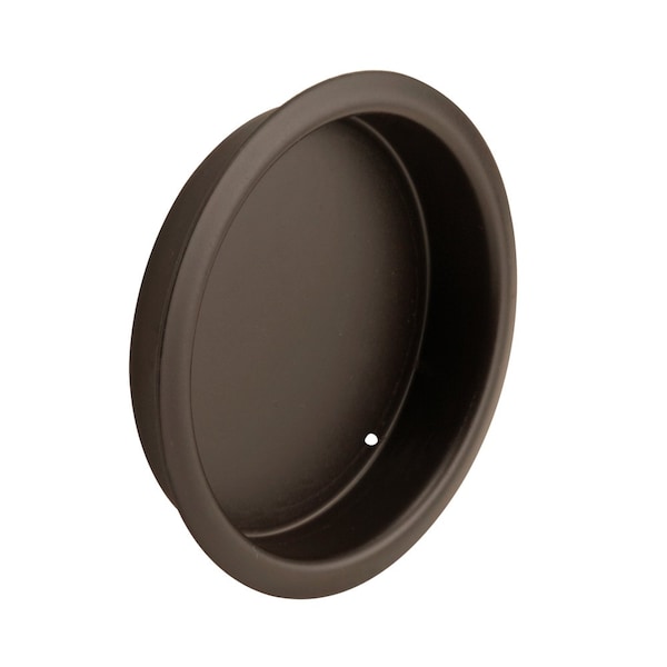 2 in. Bronze Plated Solid Brass Classic Closet Door Finger Pull (2 Pack)