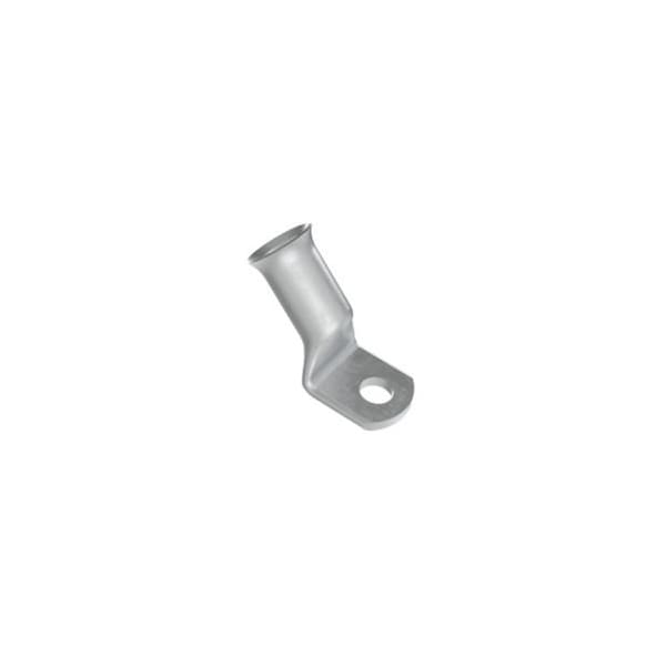One-Hole Compression Lug, 0.38 in Stud, Standard Barrel, Copper, None, 100 PK