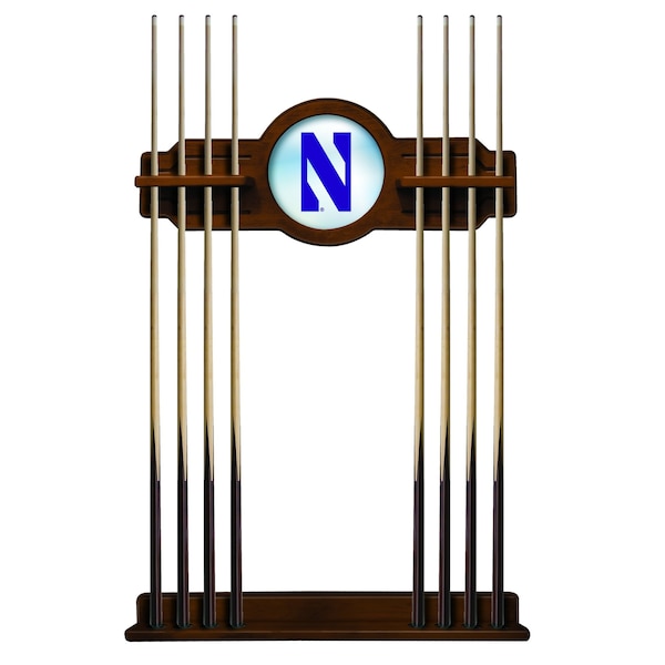 Northwestern Cue Rack in Chardonnay Finish
