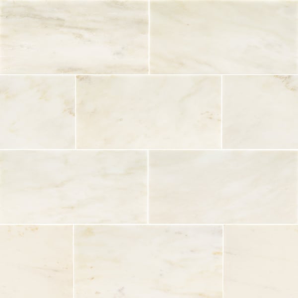 Calacatta Gold 12 in. x 24 in. Polished Marble Floor and Wall Tile, 6PK