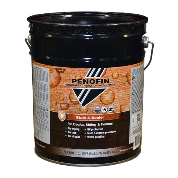 5 Gal Natural Cedar Stain & Sealer Transparent Stain & Sealer