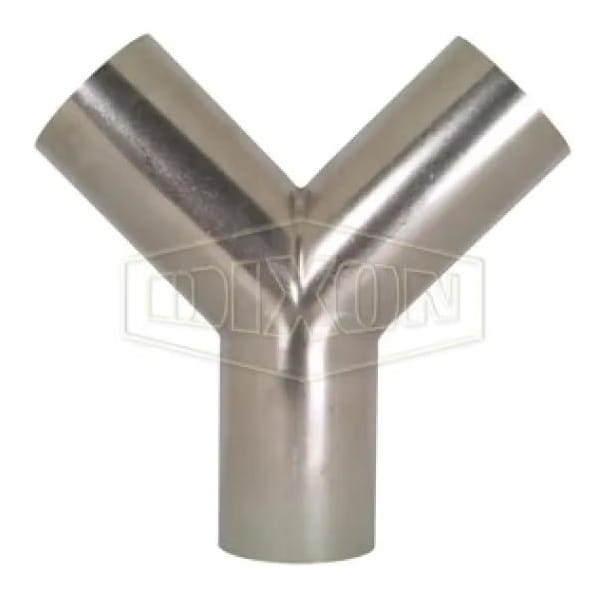 Weld True Wye, 1-1/2 in, 316L SS, Domestic