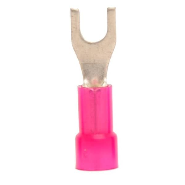 Fork Terminal, #6 Stud Size, 18 AWG, 600 V, Nylon Insulated, 1000 PK