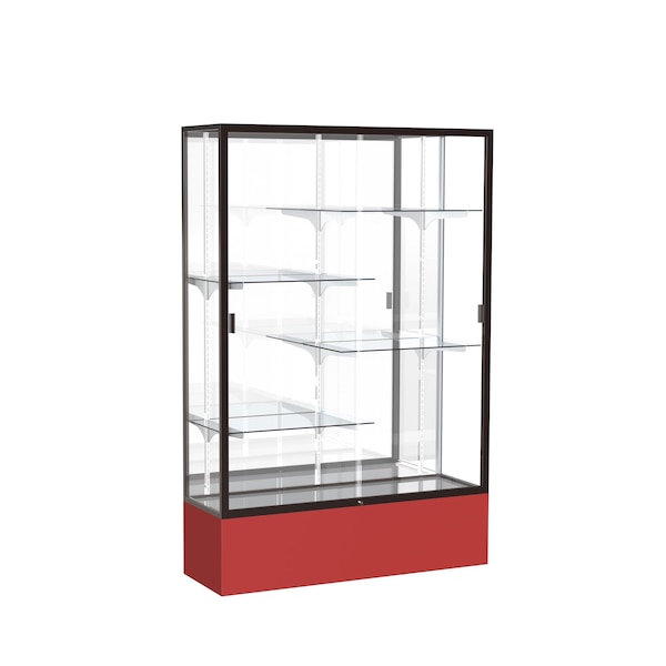 Spirit Floor Display Case 48x72x16, Mirror, Bronze