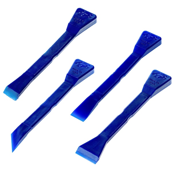 4-Piece Plastic Scraper Tool Kit - Medium Duty