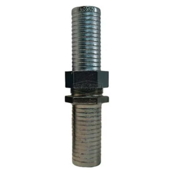 Long Shank Coupling, 2 in Nominal, NPSM x Hose End Style, Domestic