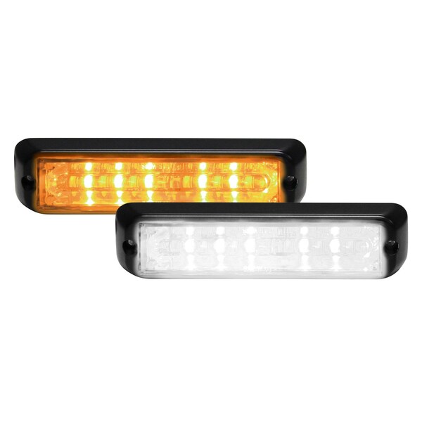 Chase Warning, 12 LED, 6 Amber, 6 White