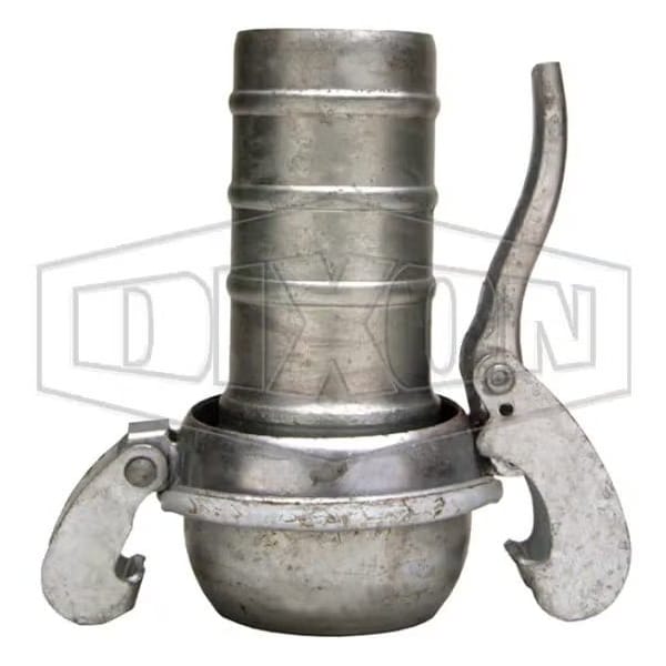 Type B Quick Connect Fitting, 2 in, Male x Hose Shank, Steel, Domestic