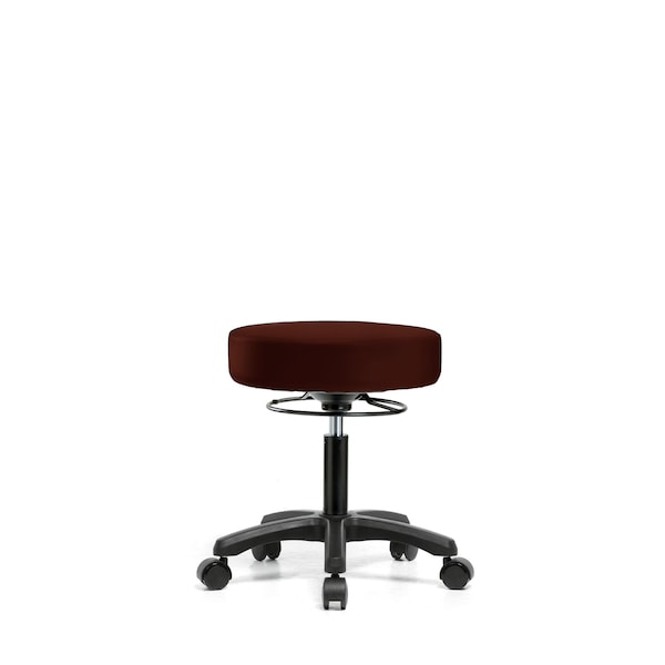 Desk Mini-Stools, Vinyl, Casters, Burg