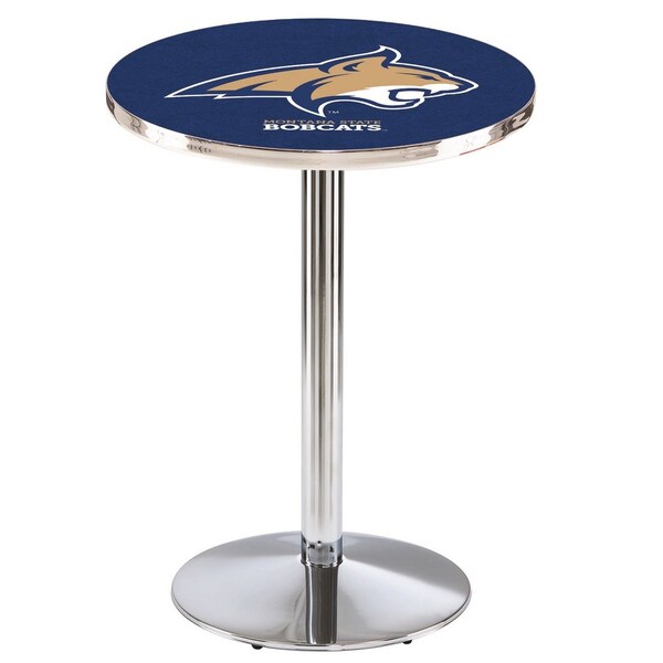 42" Chrome Montana State Pub Table, 36" dia. Top