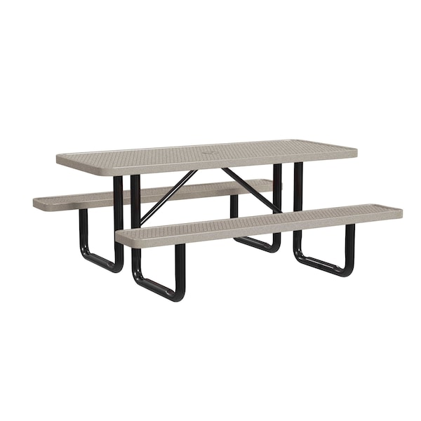 Portable Picnic Table, Sandstone, 6 ft L