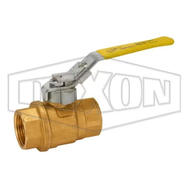 FBLV Imported Ball Valve, 1 in Nominal, FNPT End Style, Brass Body, PTFE Seat/Seal/Thrust Washer Sof