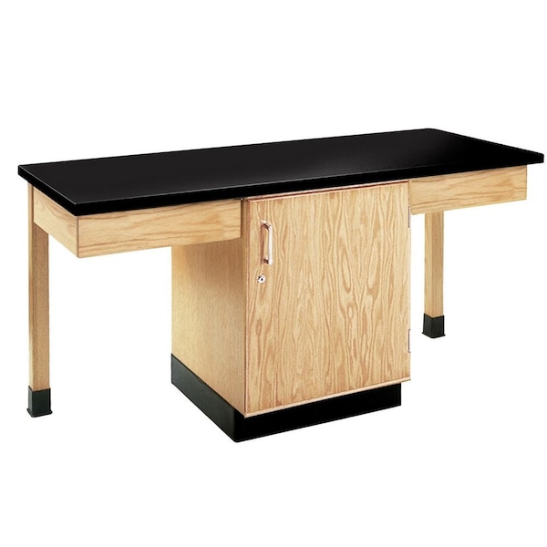 Rectangle Cupboard Table, 2 Students, Chem Top , 66" W 30" H,
