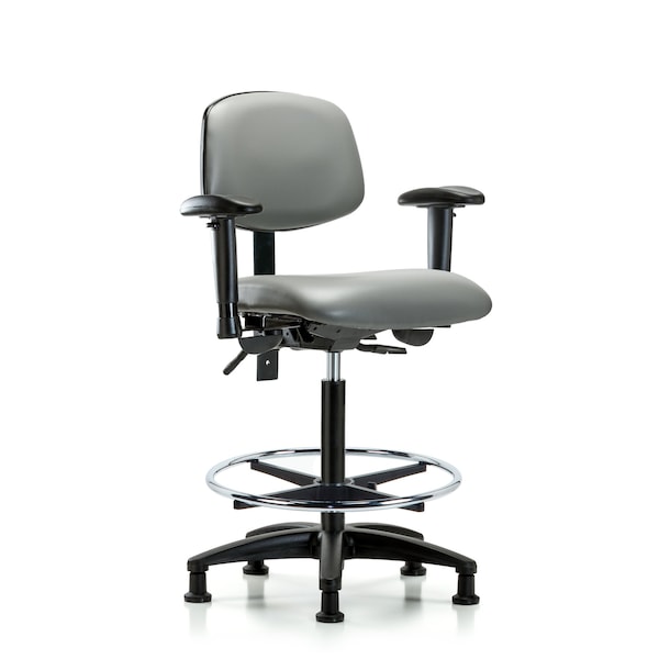 Vinyl Chair, Vinyl, Adjustable Arms