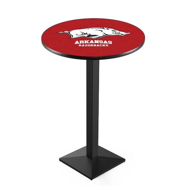 42" Blk Wrinkle Arkansas Pub Table, 36" dia. Top