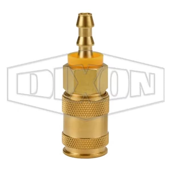 U Series Quick Disconnect Pneumatic Push-On Coupler, 1/4 in Nominal, Quick Disconnect Coupler x Push