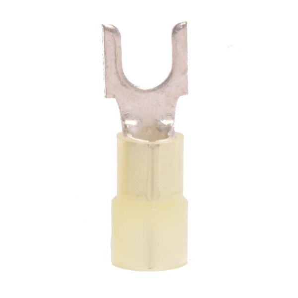 Fork Terminal, #10 Stud Size, 10 AWG, 600 V, Nylon Insulated, 500 PK